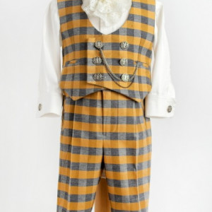 Costum baieti de lux Golden Tweed