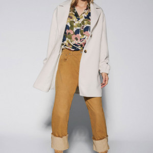 Palton oversized ivoire K493MELBA