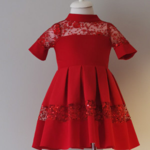 Rochie roșie Sequin Wonder