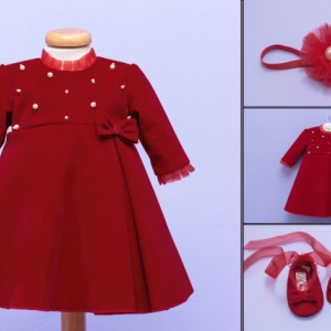 Set botez 3 piese Red Velvet