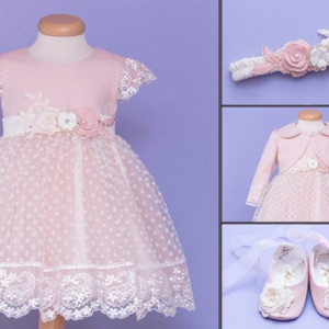 Set botez 4 piese Blushing Beauty