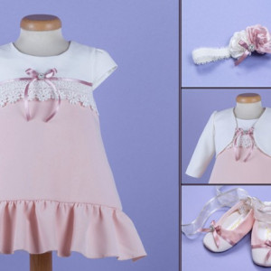 Set botez 4 piese Candy Bell