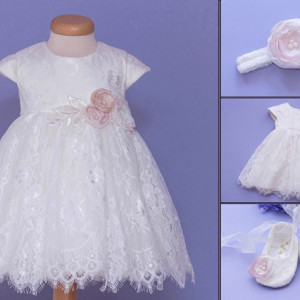 Set botez 3 piese Pale Cloud