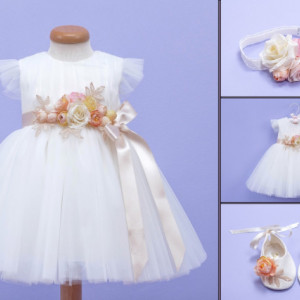 Set botez 3 piese Summer Flowers