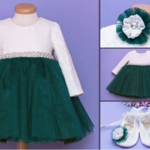 Set botez 3 piese Emerald Dress
