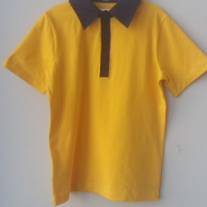 Tricou polo scoala baieti galben