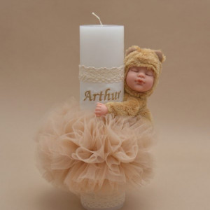 Lumanare de botez Mommy's little bear