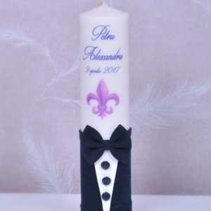 Lumanare de botez personalizata Eleganta