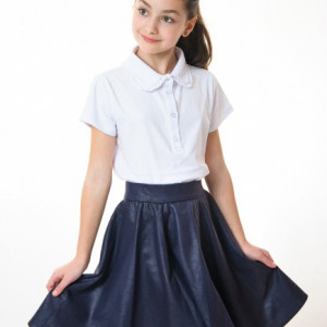 Tricou scoala fete alb Julia