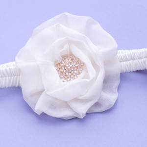 Bentita botez Snow Rose
