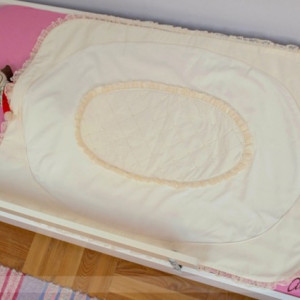 Paturica botez White Velvet