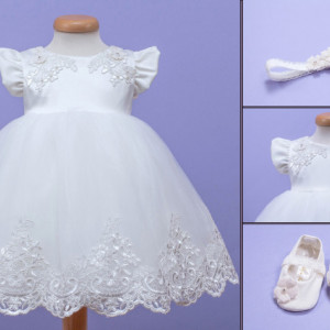 Set botez 3 piese Lace Fields
