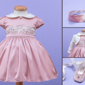 Set botez 4 piese Pinkie Silk