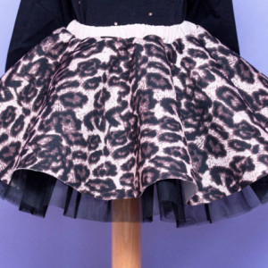 Fustita tutu negru cu roz ‘Little Spots’