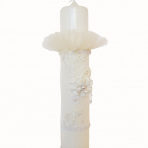 Lumanare de botez Lace Love