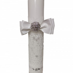 Lumanare botez Miss White