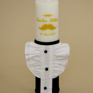 Lumanare de botez personalizata Little Gentleman