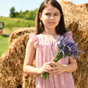 Rochie roz prafuit Elize