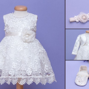 Set botez 4 piese Flowers of Eden