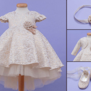 Set botez 4 piese Little Queen