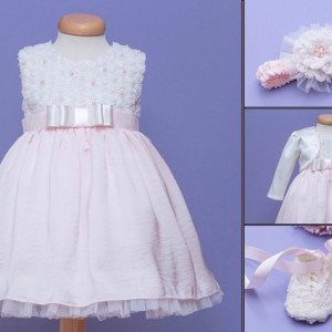 Set botez 4 piese Pink Sorbet