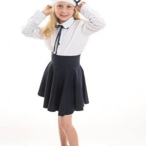 Fusta scoala fete Gioia Navy