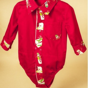 Camasa pentru baieti Red Snowman
