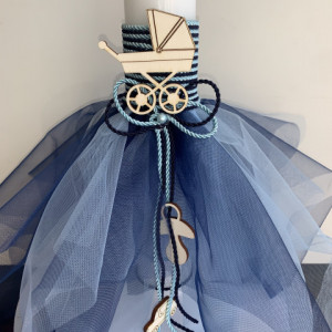 Lumanare botez Blue Babies