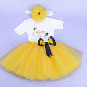 Set body si tutu personalizat Little bumblebee