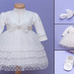 Set botez fete Snowfall Kisses
