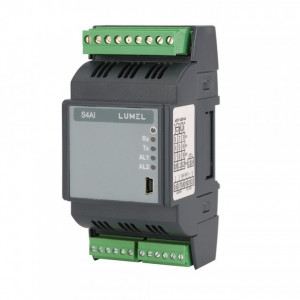 Modul adresabil 4 intrari analogice LUMEL S4AI, intrări programabile ±10 V/±20 mA, sau RTD/TC/șunt, Modbus RTU, RS485