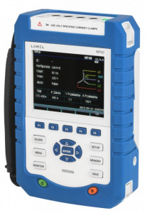 Analizor portabil rețea electrică LUMEL NP40, măsurare parametri rețele trifazate și monofazate, maxim 5000A, memorie 8GB, ETHERNET, USB