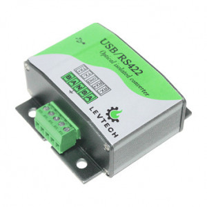 Convertor USB - RS422 bidirecțional Levtech LSP-CRS422, construcție industrială, izolare pentru protecție de până la 2500 V