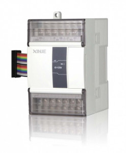 Modul extensie (stânga) Xinje XD-2AD2DA-V-ED, 2 intrări în tensiune, 2 ieșiri în tensiune, alimentare 24 Vd.c.