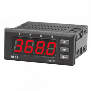 Regulator de temperatura LUMEL RE01, intrare sonda Pt100, iesire tip ON-OFF si alarmare, PID control