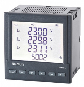 Analizor retea electrica LUMEL ND20 LITE, masurare parametri retele monofazate si trifazate, iesire in releu si in puls