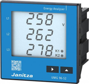 Analizor retea electrica trifazata JANITZA UMG 96-S2, măsurare până la a 15-a armonică, interogare Modbus RTU