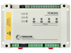 Modul I/O TERACOM TCW241, 4DI,4AI, 4 iesiri in releu, Ethernet, web API