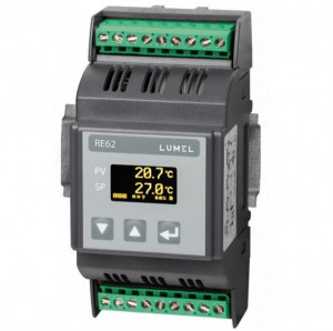 Regulator de temperatura LUMEL RE62, MODBUS RTU, 1 intrare universala de temperatura, 3 iesiri in releu, RS485