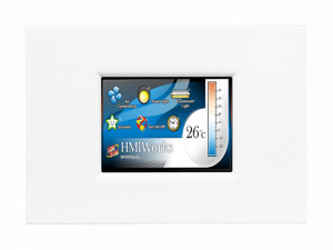HMI Ethernet, touch screen 2.8", montaj orizontal sau vertical, Modbus RTU / TCP, alimentare PoE - ICP DAS TPD-283U-M1 CR