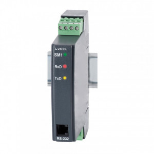 Traductor LUMEL SM1, 2 intrări sondă PT100, MODBUS RTU/ASCII, RS485/232, alimentare 85-253 VAC/DC