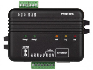 Modul I/O TERACOM TCW122B-RR, 2DI,2DO releu, Ethernet, web API