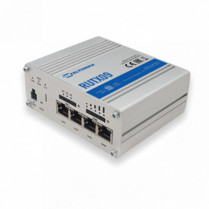 Router industrial DUAL SIM 4G Teltonika RUTX09, 4 porturi Ethernet, gateway, MODBUS, GPS, intrare si iesire digitala, carcasa metalica