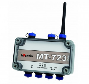 Modul telemetrie GSM cu 3 intrari analogice, 6 intrari binare, data logger INVENTIA MT-723