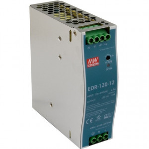 Sursa de alimentare MEAN WELL EDR-120-12, iesire 12V, 10A, 120W, montaj pe sina DIN