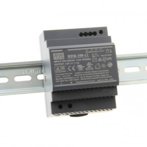 Sursa de alimentare MEAN WELL HDR-100-12, iesire 12V, 7.1A, 85.2W, montaj pe sina DIN
