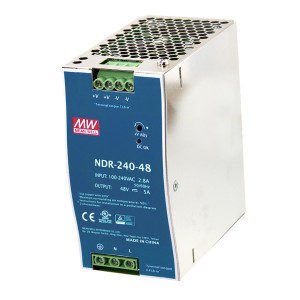 Sursa de alimentare MEAN WELL NDR-240-48, iesire 48V, 5A, 240W, montaj pe sina DIN