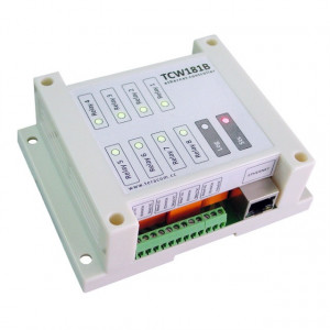 Modul I/O Teracom TCW181B-CM, 1DI/8DO releu, Ethernet, web API