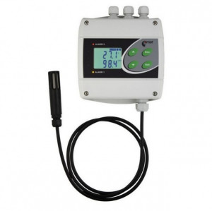 Regulator de temperatură și umiditate Comet H3021, 2 ieșiri releu, sondă de 88 mm cu cablu de 1 m