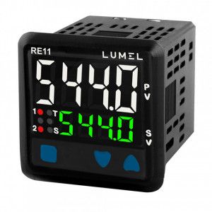 Regulator temperatura LUMEL RE11, intrare universală de temperatură, 2 ieșiri în releu sau SSR, alimentare 90 - 270V AC/DC